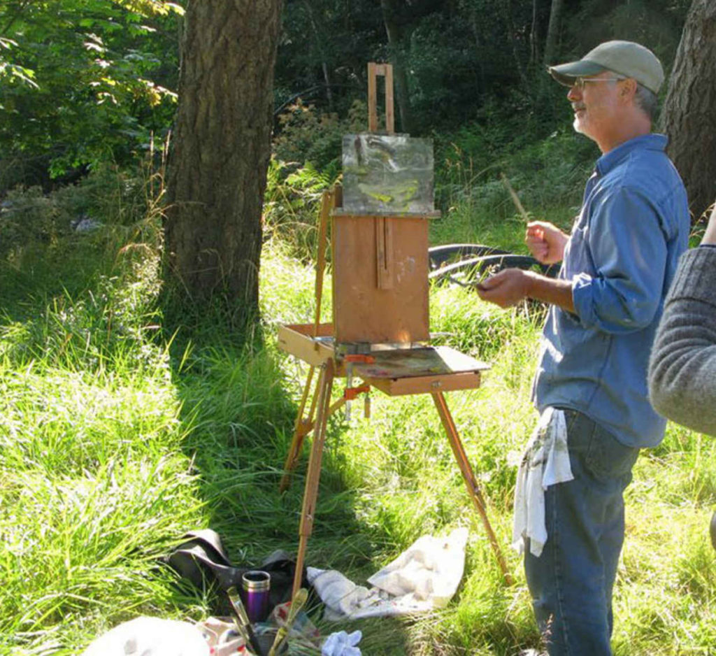 Jordan Wolfson teaching Landscape Painting