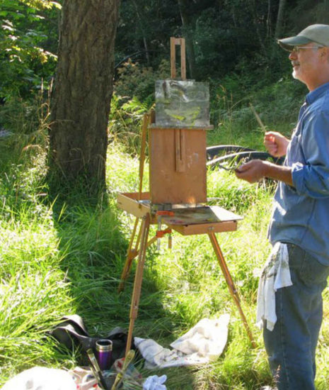Jordan Wolfson teaching Landscape Painting